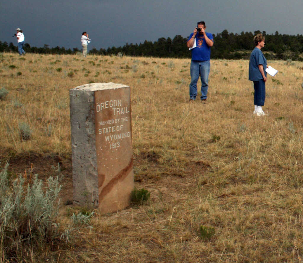 Historic Marker Along the Oregon Trail 